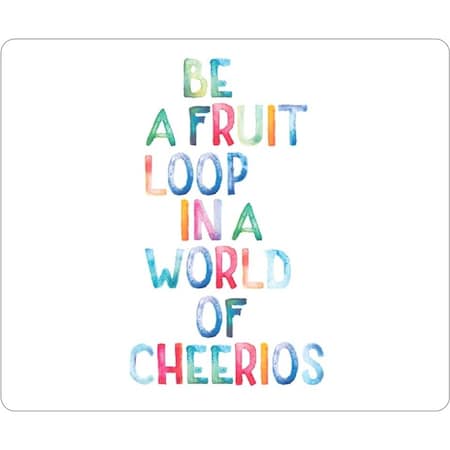 Centon Otm Quotes Prints White Mouse Pad, Fruit OP-MPV1WM-QTE-03